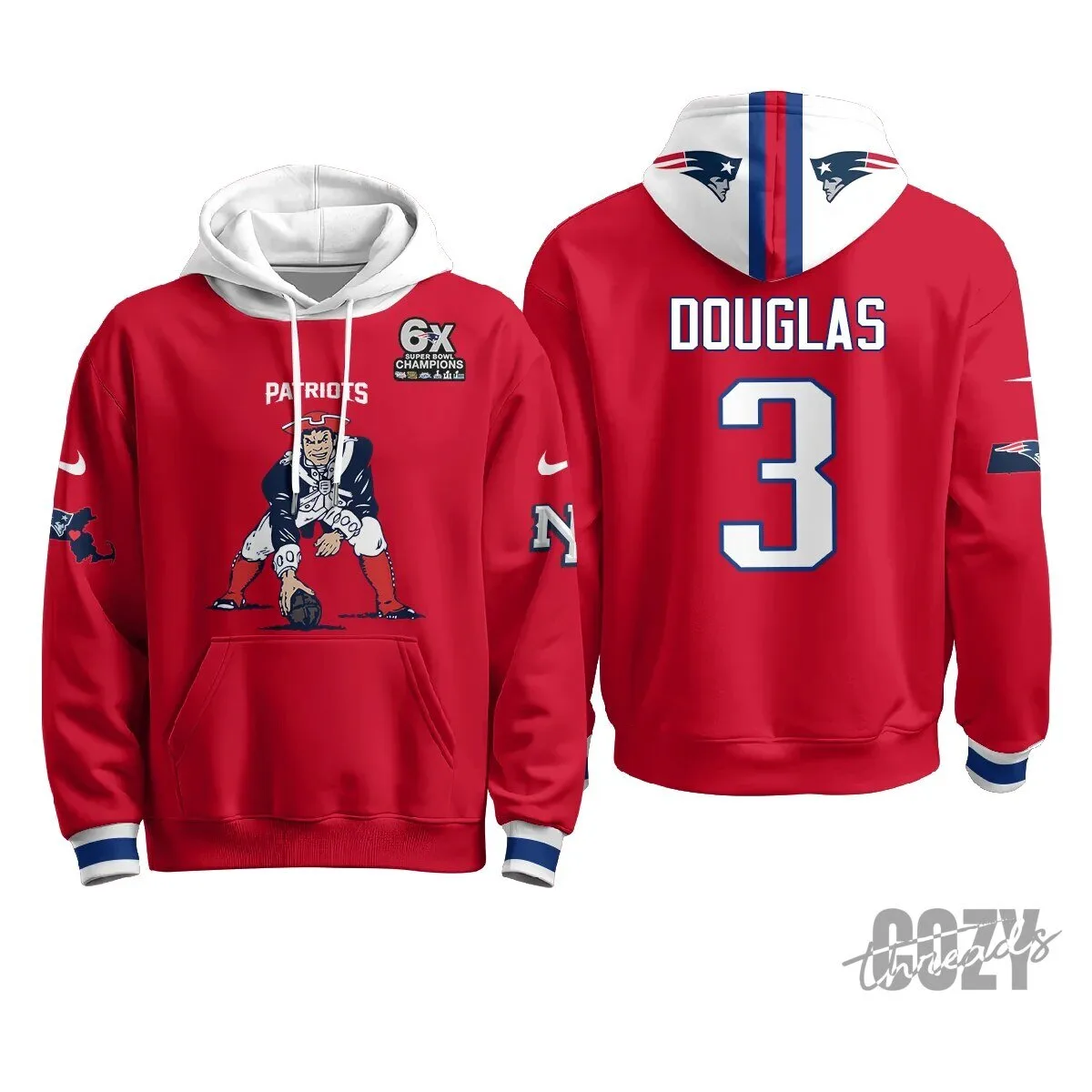 New England Patriots Minuteman Edition Football Team Hoodie 74 New England Patriots Minuteman Edition Football Team Hoodie