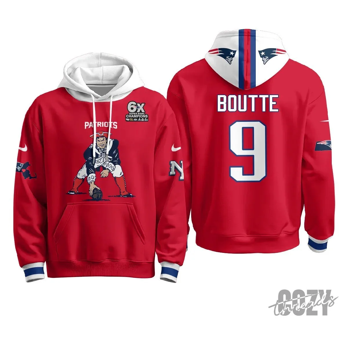 New England Patriots Minuteman Edition Football Team Hoodie 79 New England Patriots Minuteman Edition Football Team Hoodie