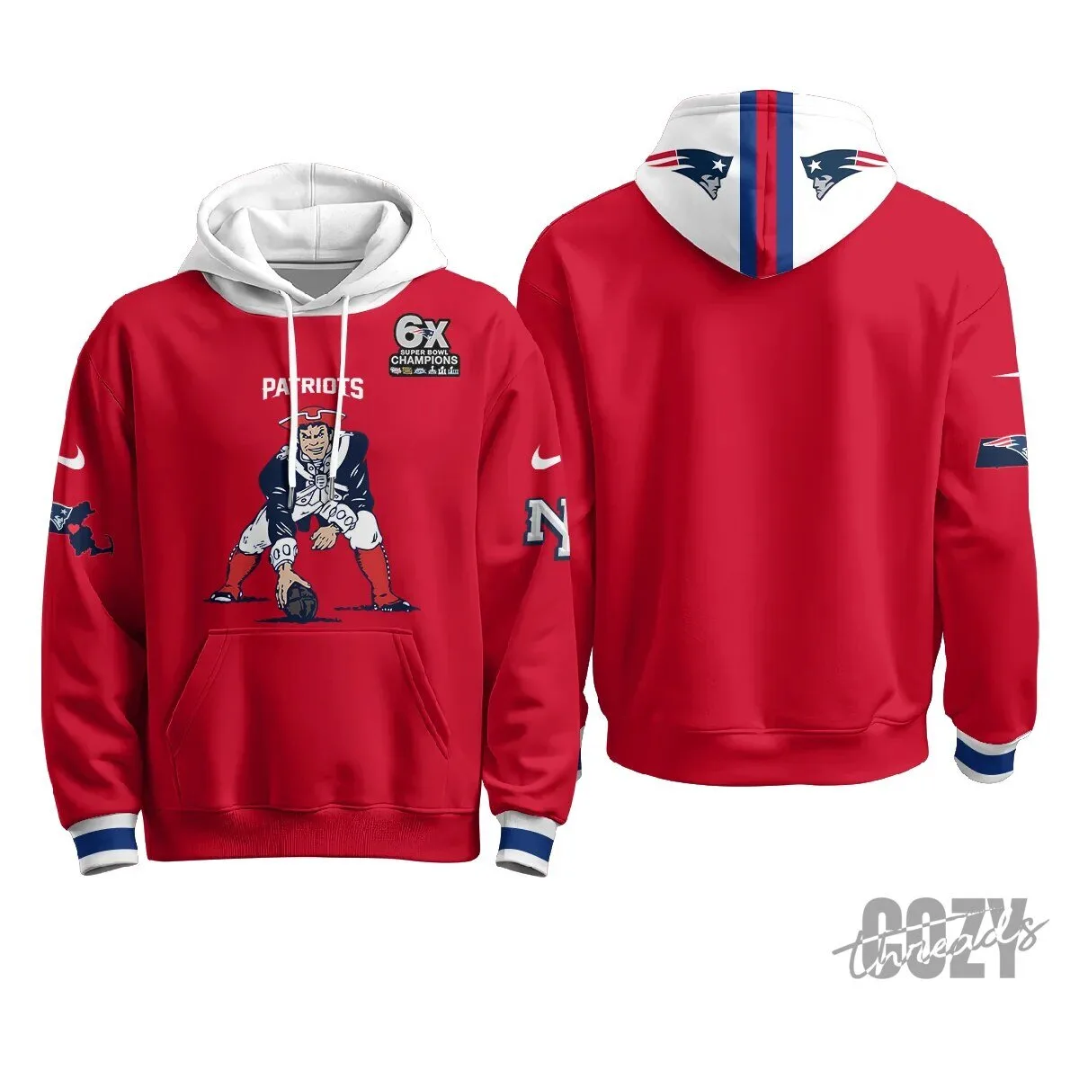 New England Patriots Minuteman Edition Football Team Hoodie 80 New England Patriots Minuteman Edition Football Team Hoodie