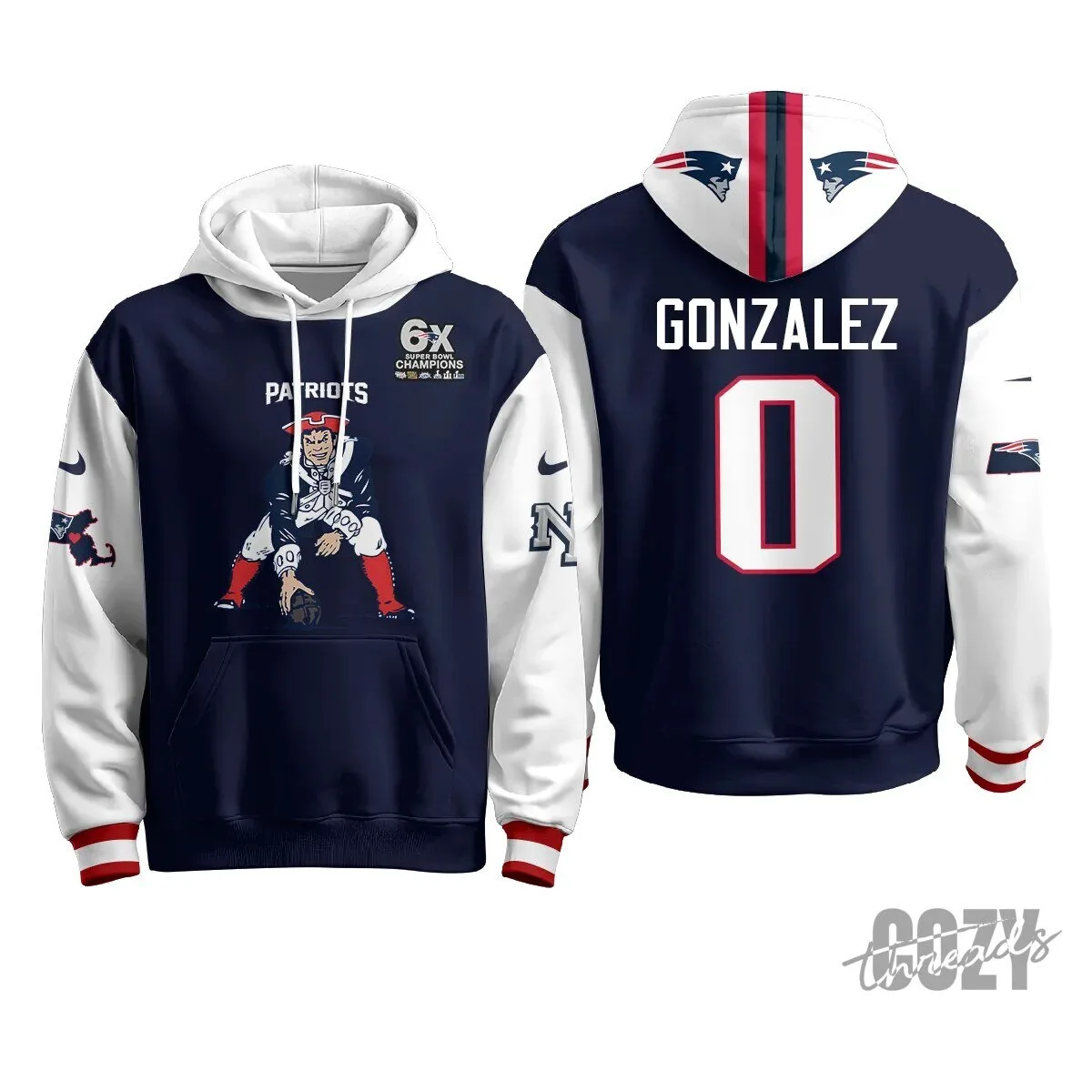 New England Patriots Minuteman Edition Football Team Hoodie 82 New England Patriots Minuteman Edition Football Team Hoodie