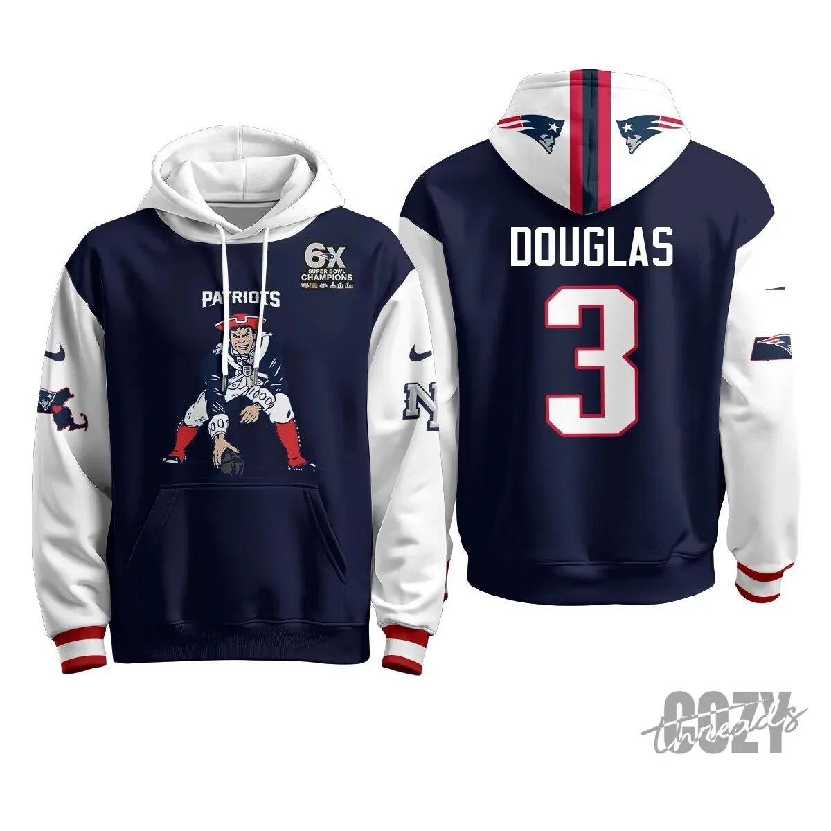 New England Patriots Minuteman Edition Football Team Hoodie 83 New England Patriots Minuteman Edition Football Team Hoodie