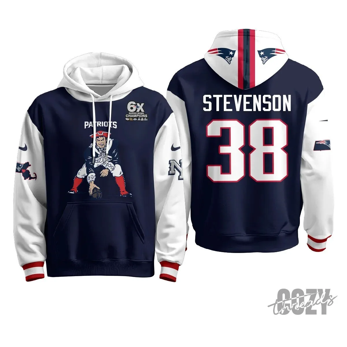 New England Patriots Minuteman Edition Football Team Hoodie 84 New England Patriots Minuteman Edition Football Team Hoodie