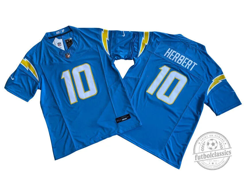 Justin Herbert Los Angeles Chargers Powder Blue Football Jersey
