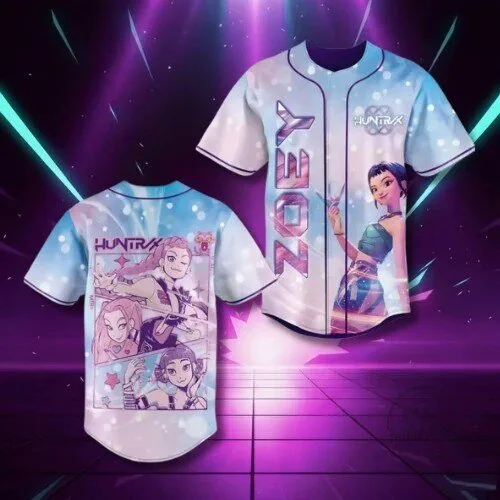 K-Pop Demon Hunter Anime Cartoon Gaming Baseball Jersey