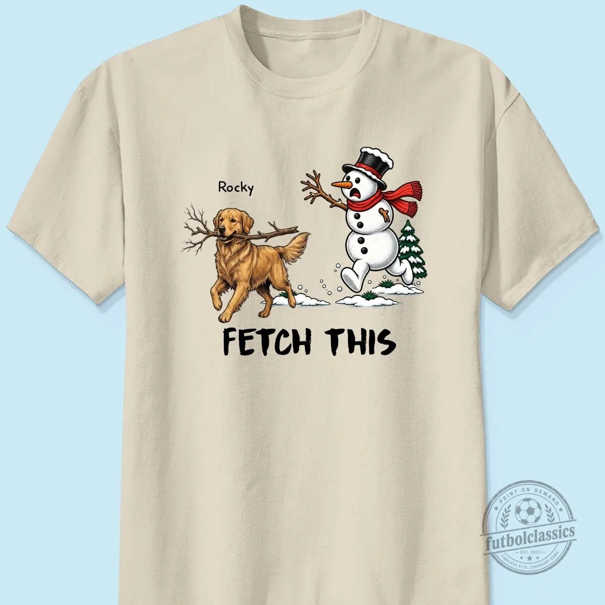 Golden Retriever Dog Stealing Snowman Arm Funny Christmas Fetch This Sweatshirt 35 Golden Retriever Dog Stealing Snowman Arm Funny Christmas Fetch This Sweatshirt