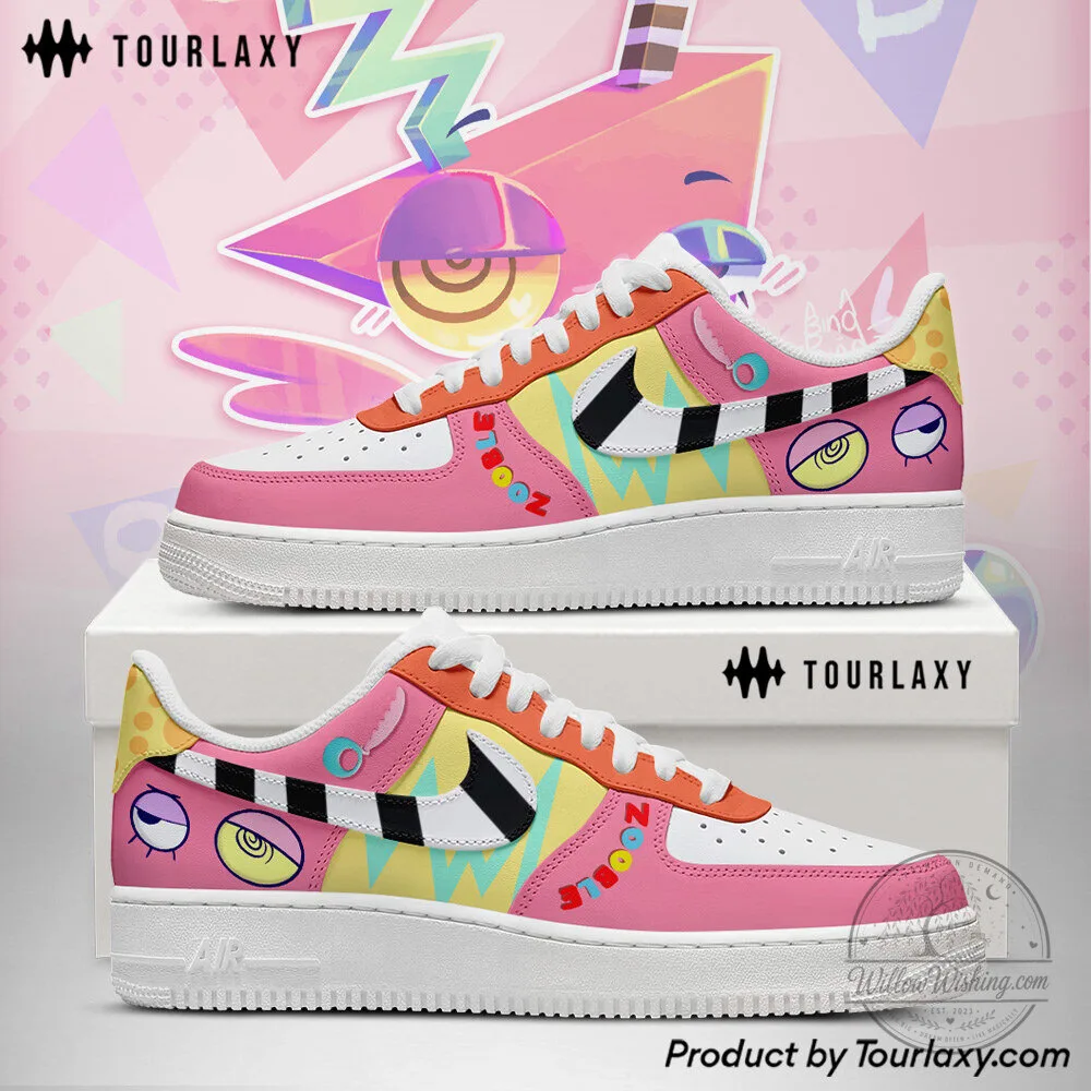 Zooble The Amazing Digital Circus Custom Painted Low Top Sneakers