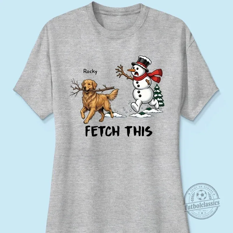 Golden Retriever Dog Stealing Snowman Arm Funny Christmas Fetch This Sweatshirt 42 Golden Retriever Dog Stealing Snowman Arm Funny Christmas Fetch This Sweatshirt