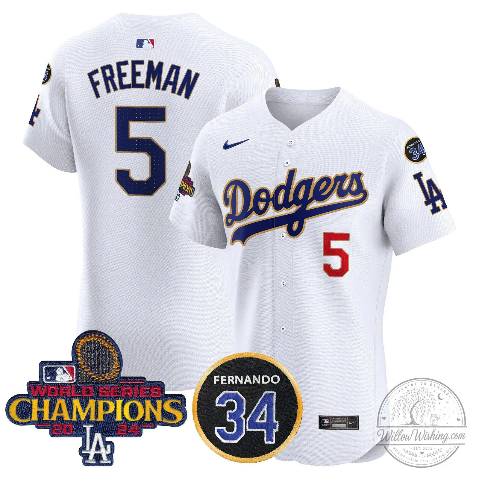 Los Angeles Dodgers Fernando Valenzuela 2024 World Series Champions Black Baseball Jersey 76 Los Angeles Dodgers Fernando Valenzuela 2024 World Series Champions Black Baseball Jersey