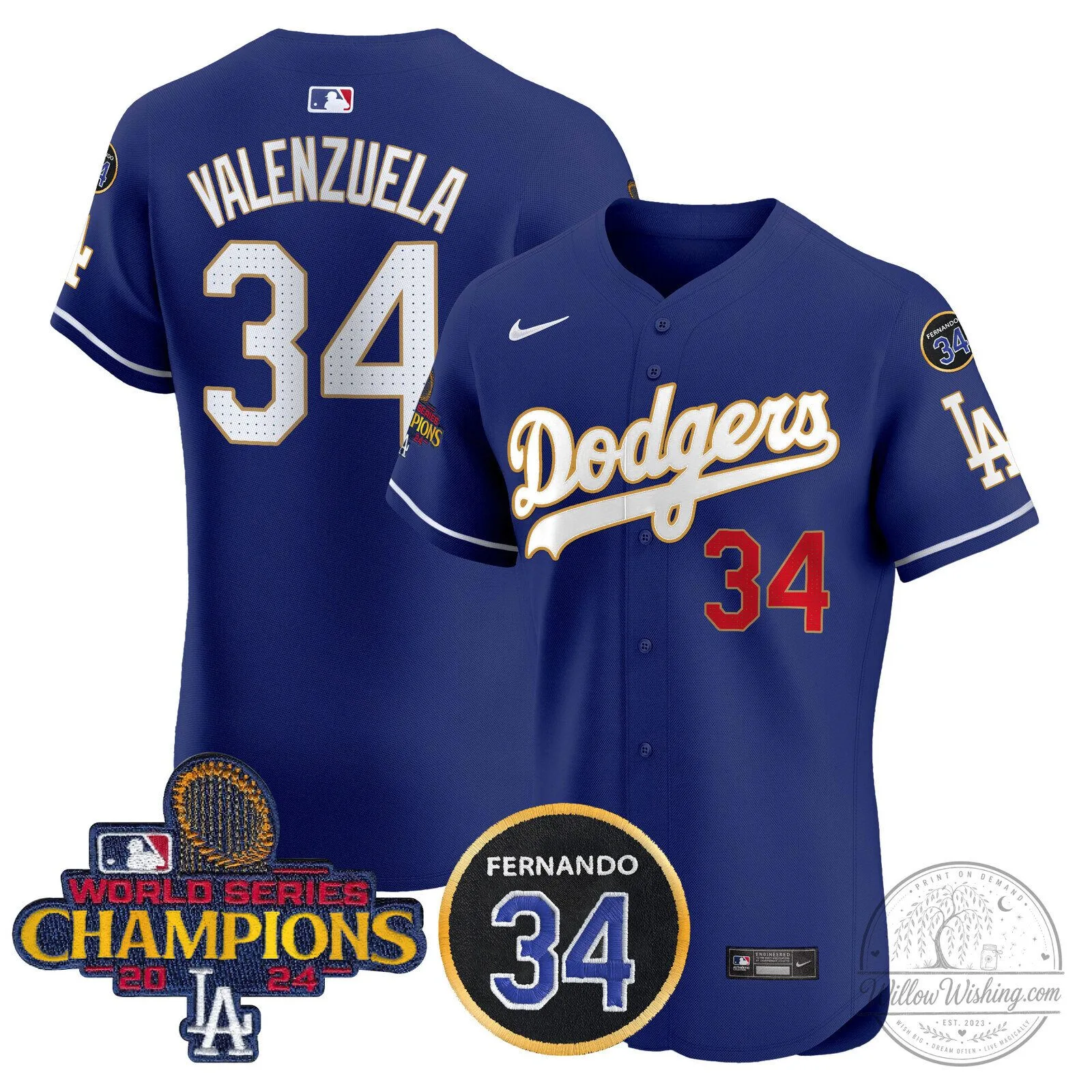 Los Angeles Dodgers Fernando Valenzuela 2024 World Series Champions Black Baseball Jersey 84 Los Angeles Dodgers Fernando Valenzuela 2024 World Series Champions Black Baseball Jersey