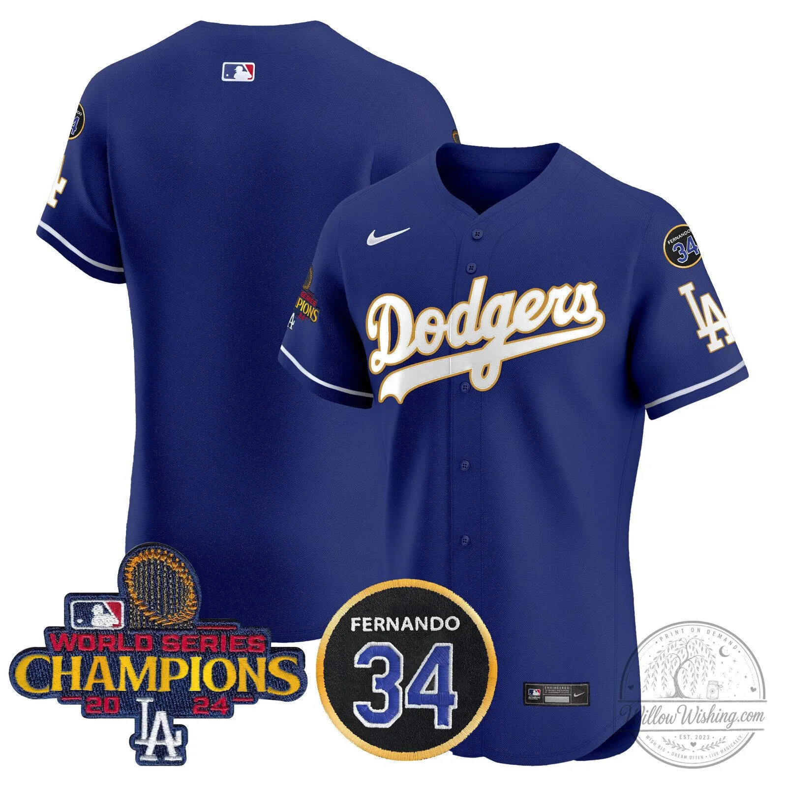 Los Angeles Dodgers Fernando Valenzuela 2024 World Series Champions Black Baseball Jersey 93 Los Angeles Dodgers Fernando Valenzuela 2024 World Series Champions Black Baseball Jersey