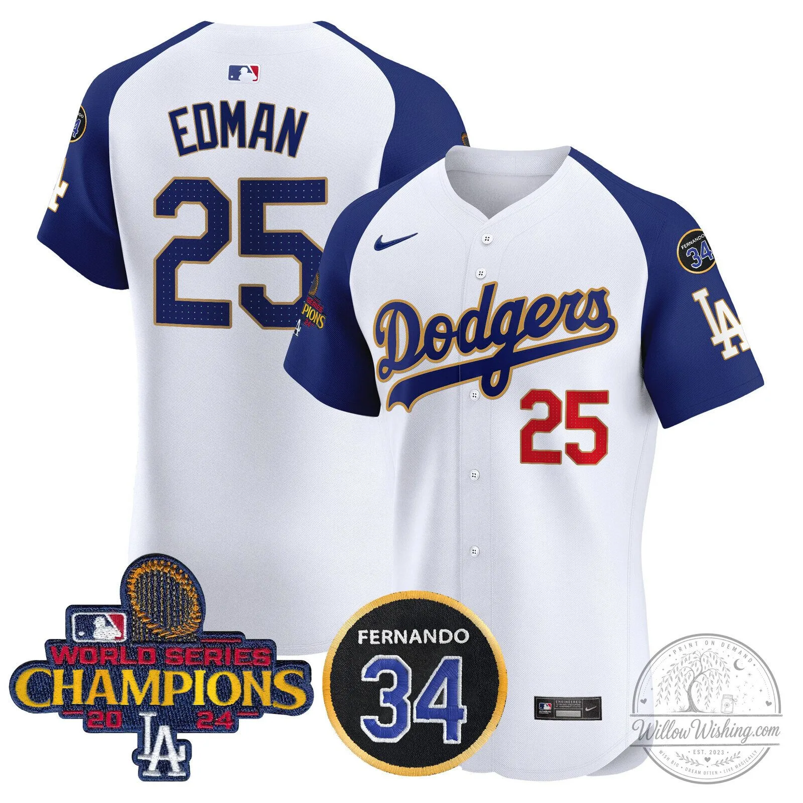 Los Angeles Dodgers Fernando Valenzuela 2024 World Series Champions Black Baseball Jersey 102 Los Angeles Dodgers Fernando Valenzuela 2024 World Series Champions Black Baseball Jersey