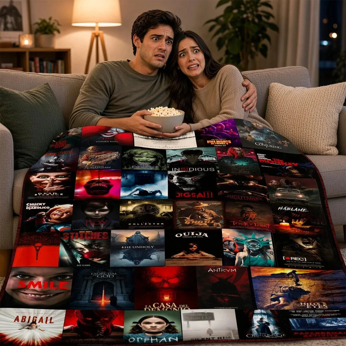 Horror Movie Poster Collection Soft Fleece Blanket 11 Horror Movie Poster Collection Soft Fleece Blanket