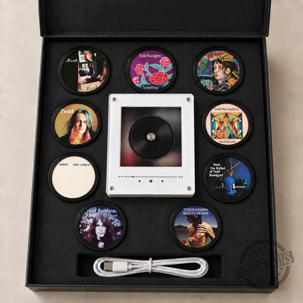 Todd Rundgren Album Cover Magnetic Tags Set with Music Player