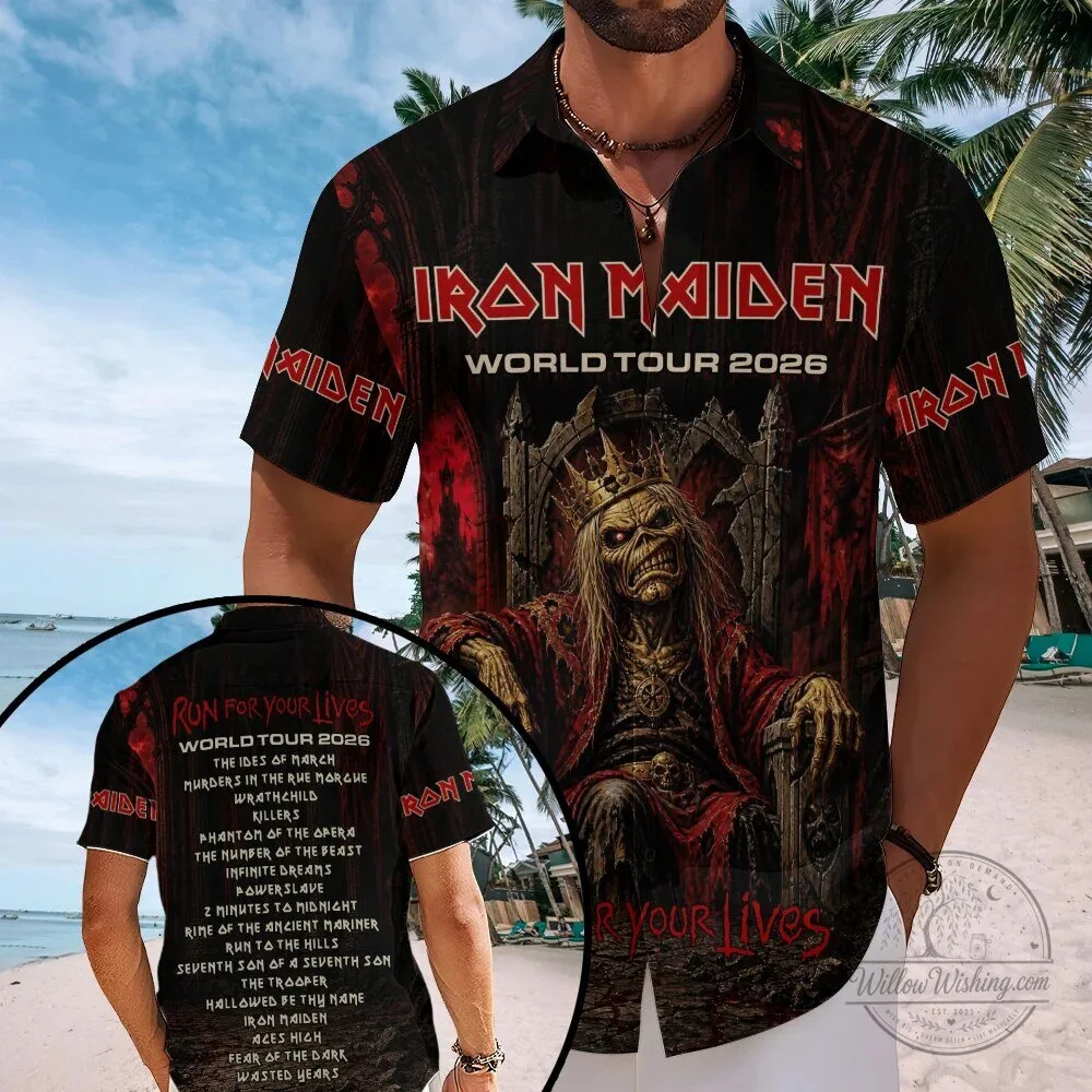 Iron Maiden World Tour 2026 Eddie the Head Hawaiian Shirt 2 Iron Maiden World Tour 2026 Eddie the Head Hawaiian Shirt