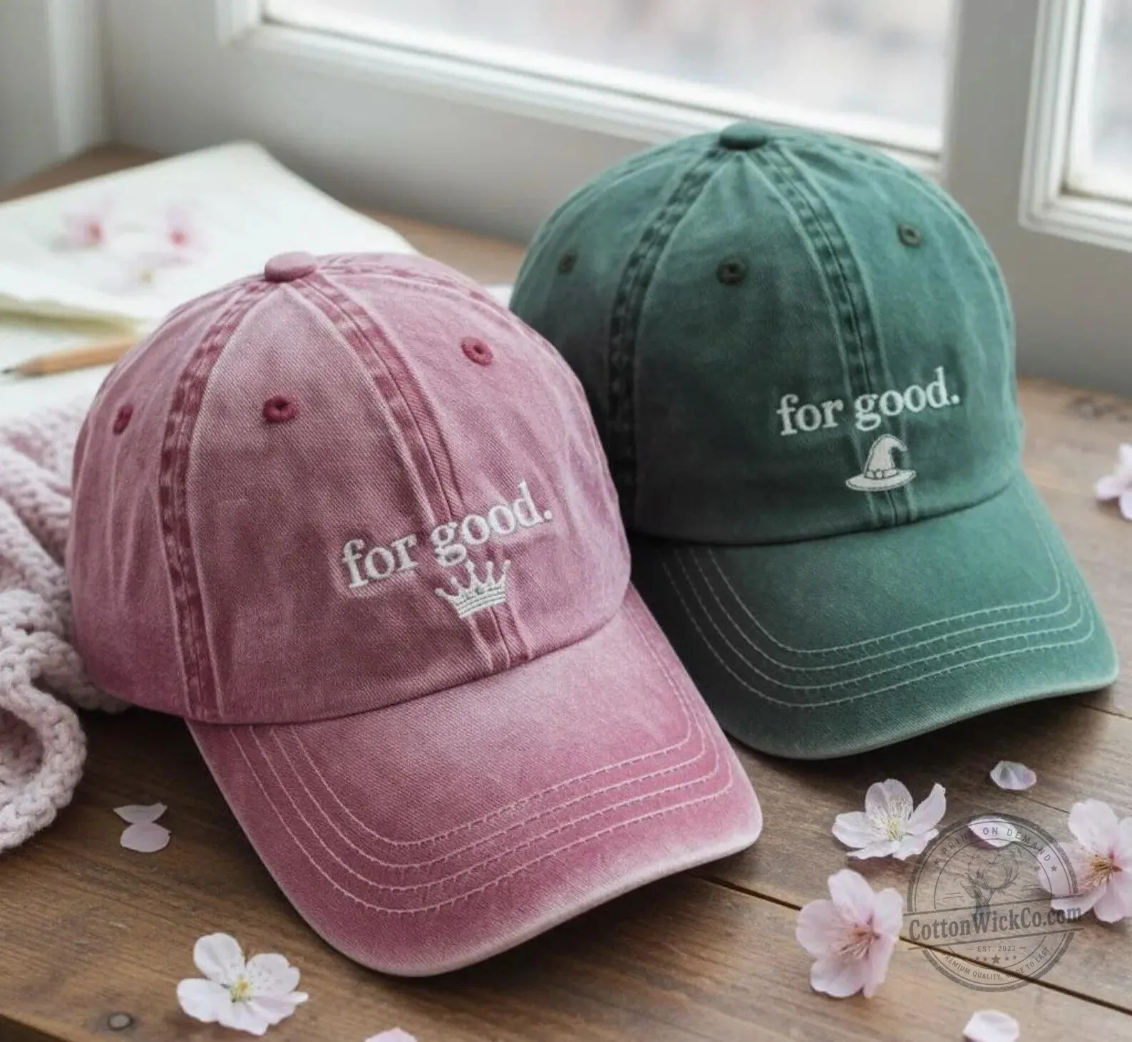 Wicked Musical For Good Embroidered Baseball Cap Hat