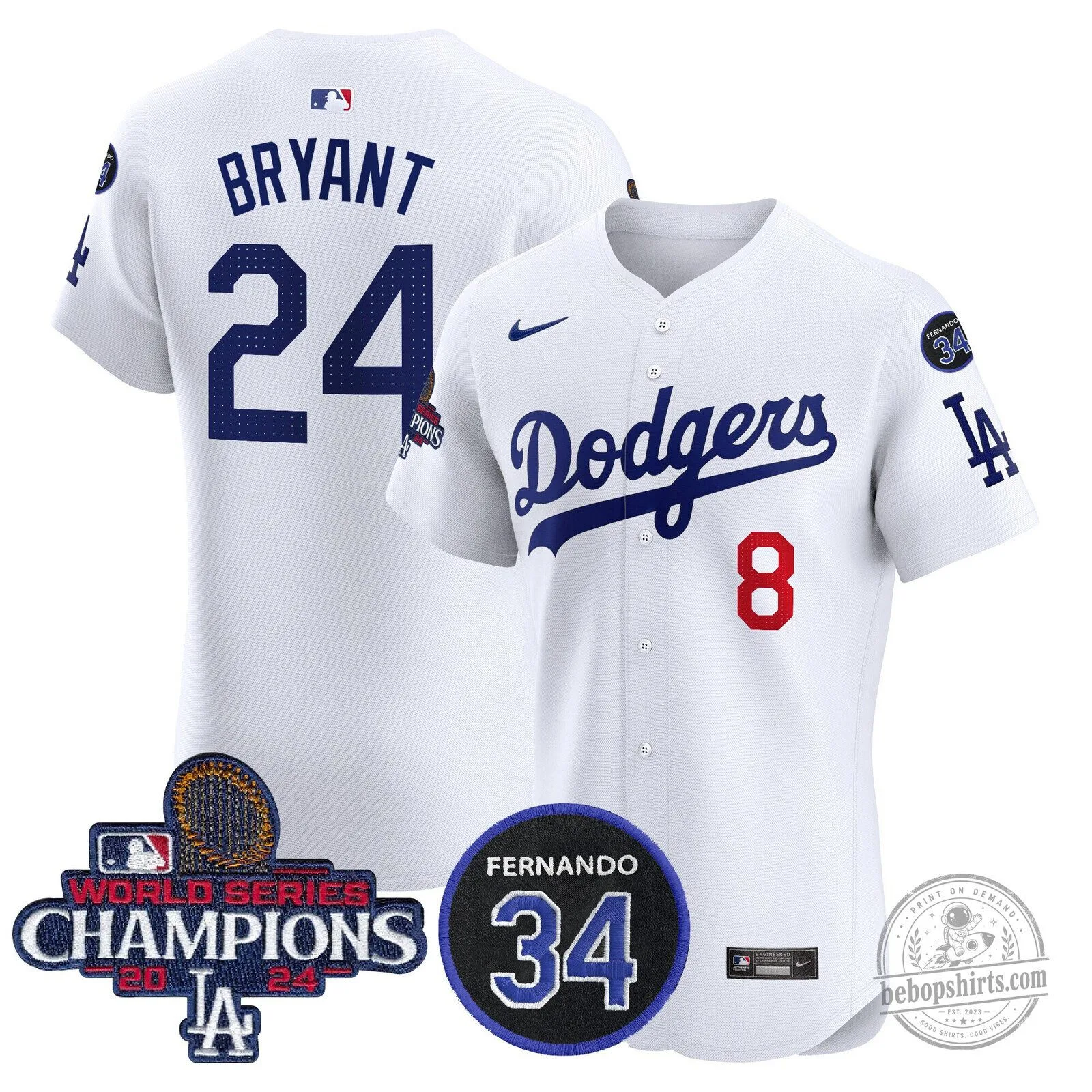 Los Angeles Dodgers Fernando Valenzuela World Series Champions Baseball Jersey 64 Los Angeles Dodgers Fernando Valenzuela World Series Champions Baseball Jersey