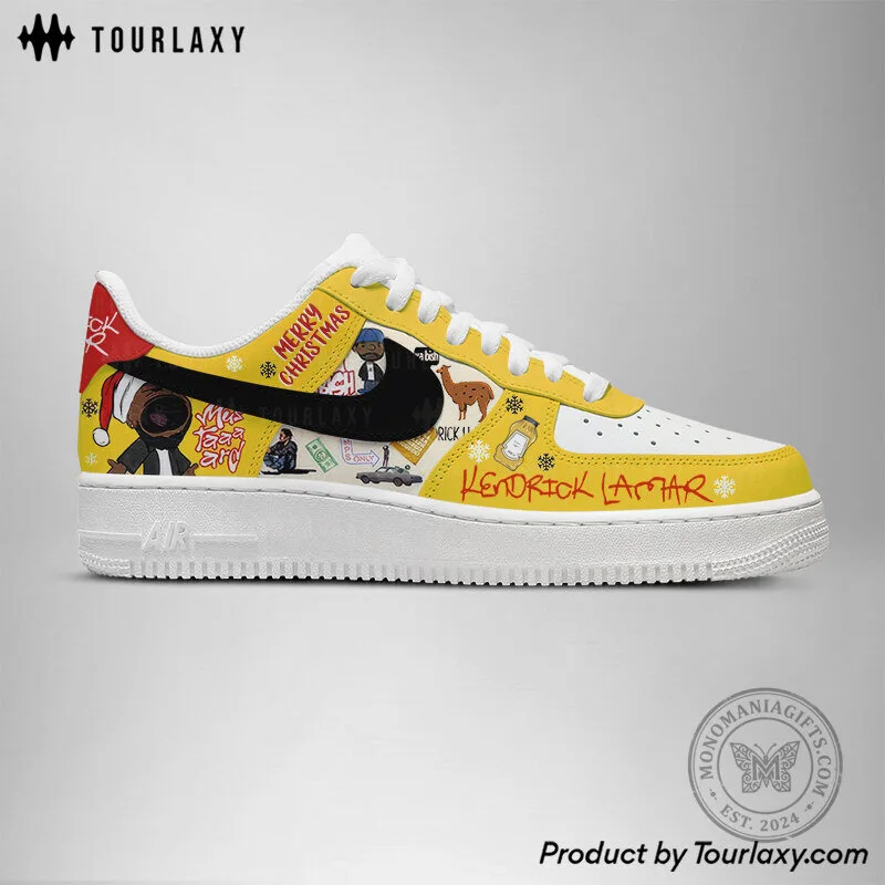 Kendrick Lamar Christmas Air Force One Shoes 5 Kendrick Lamar Christmas Air Force One Shoes