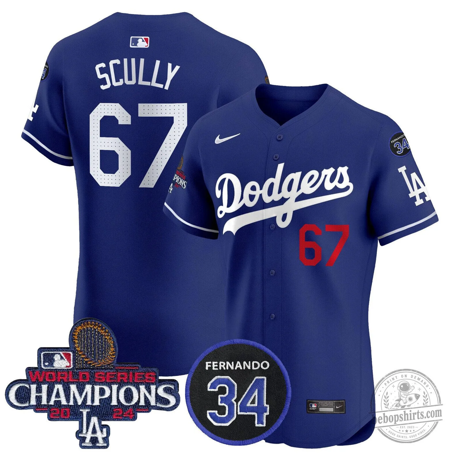 Los Angeles Dodgers Fernando Valenzuela World Series Champions Baseball Jersey 75 Los Angeles Dodgers Fernando Valenzuela World Series Champions Baseball Jersey