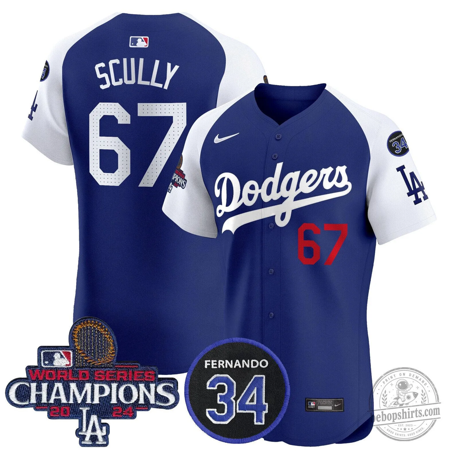 Los Angeles Dodgers Fernando Valenzuela World Series Champions Baseball Jersey 95 Los Angeles Dodgers Fernando Valenzuela World Series Champions Baseball Jersey