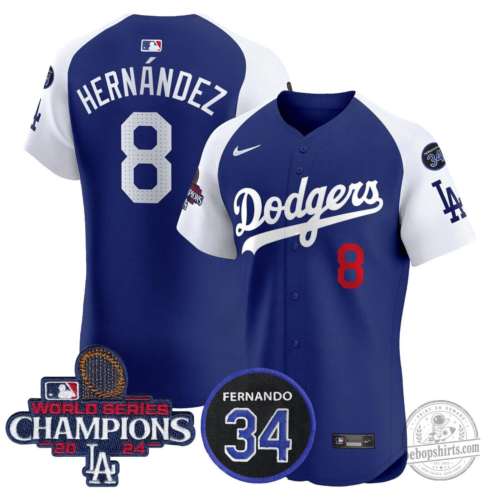 Los Angeles Dodgers Fernando Valenzuela World Series Champions Baseball Jersey 96 Los Angeles Dodgers Fernando Valenzuela World Series Champions Baseball Jersey