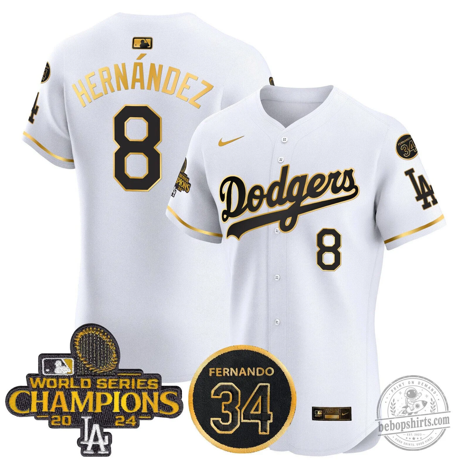 Los Angeles Dodgers Fernando Valenzuela World Series Champions Baseball Jersey 116 Los Angeles Dodgers Fernando Valenzuela World Series Champions Baseball Jersey