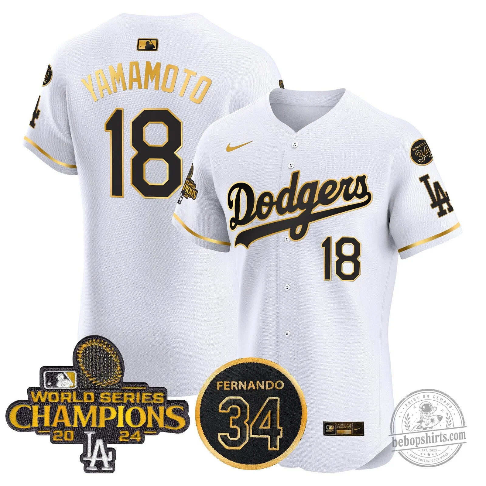 Los Angeles Dodgers Fernando Valenzuela World Series Champions Baseball Jersey 117 Los Angeles Dodgers Fernando Valenzuela World Series Champions Baseball Jersey