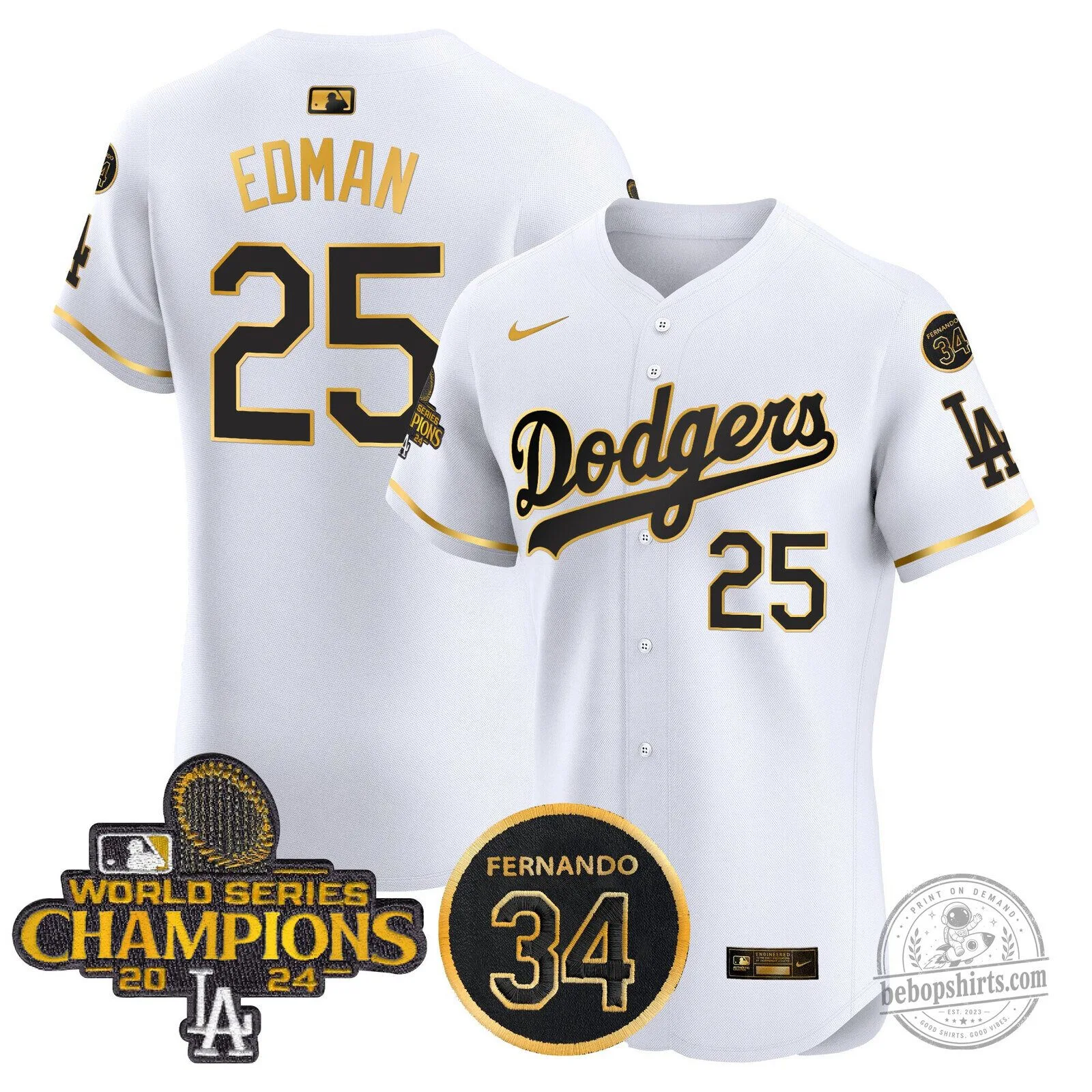 Los Angeles Dodgers Fernando Valenzuela World Series Champions Baseball Jersey 118 Los Angeles Dodgers Fernando Valenzuela World Series Champions Baseball Jersey