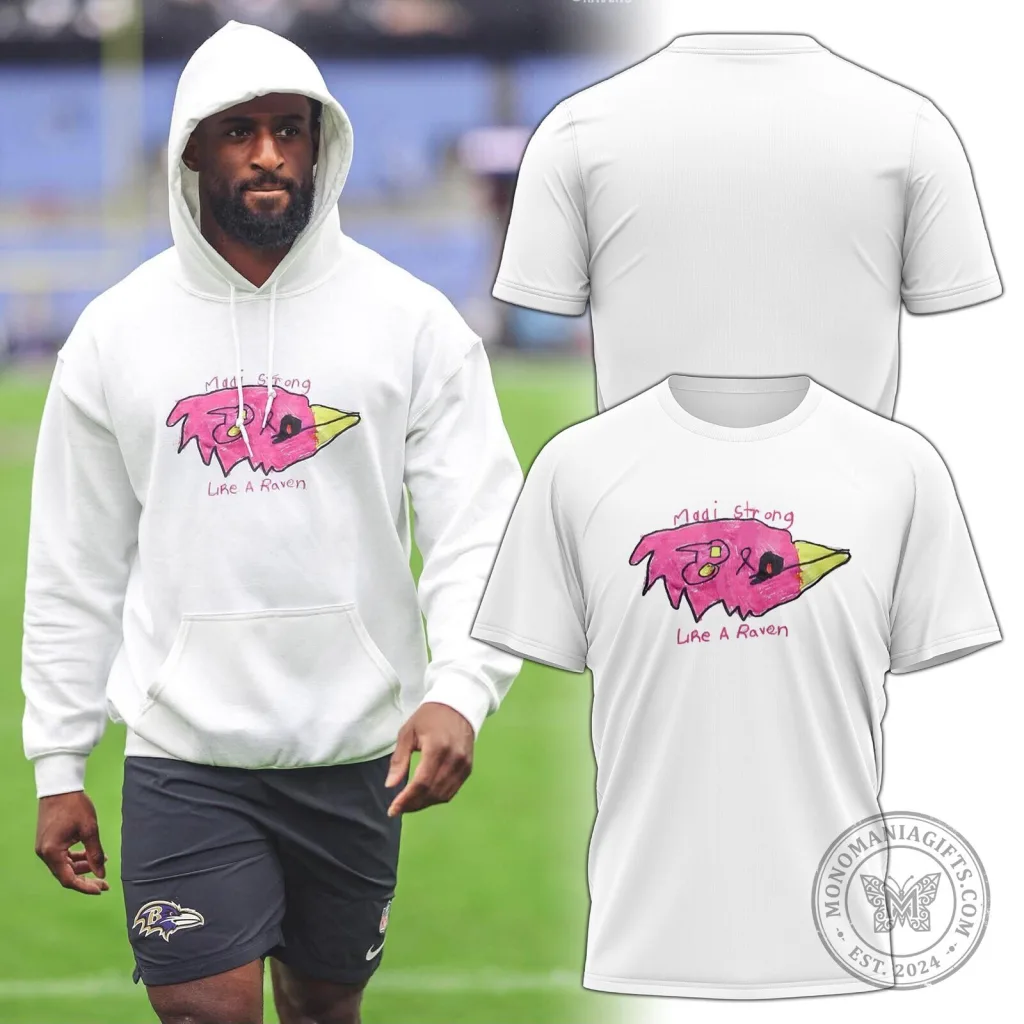 Baltimore Ravens Madi Strong Like A Raven NFL Football T-Shirt Baltimore Ravens Madi Strong Like A Raven NFL Football T-Shirt