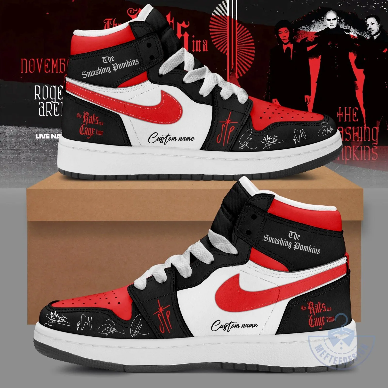 The Smashing Pumpkins The Rats in a Cage Tour High Top Sneakers