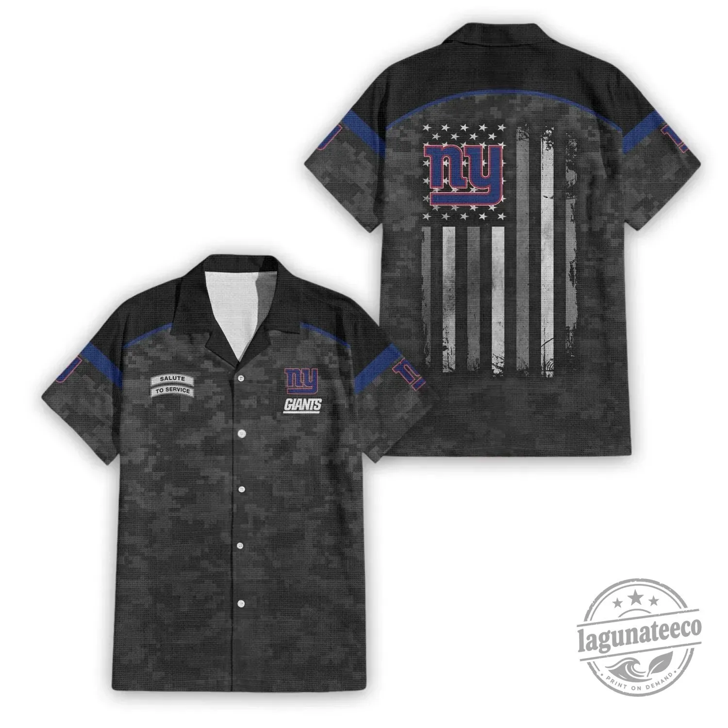Premium Hawaiian Shirt for New York Giants Salute to Service Fans