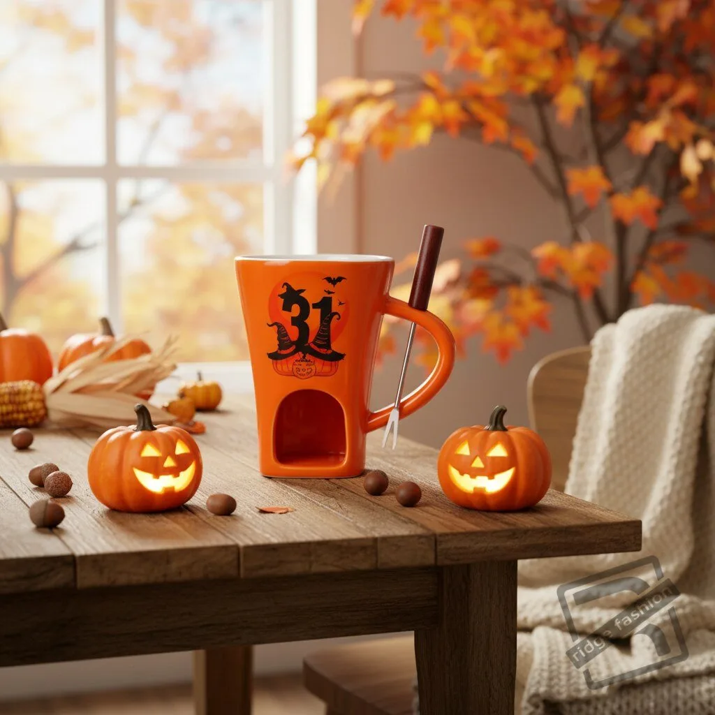 Halloween Chocolate Fondue Mug Set 7 Halloween Chocolate Fondue Mug Set product view