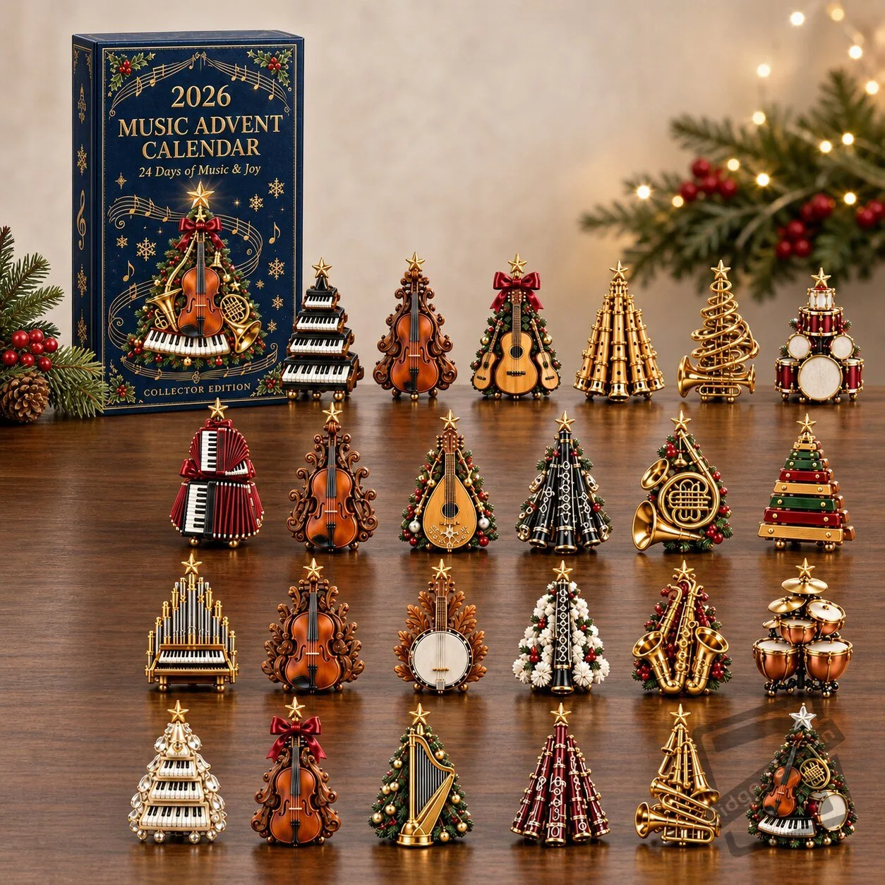 24 Days of Music & Joy Custom Name Christmas Gift - Personalized Advent Calendar 5 24 Days of Music & Joy Custom Name Christmas Gift - Personalized Advent Calendar product view