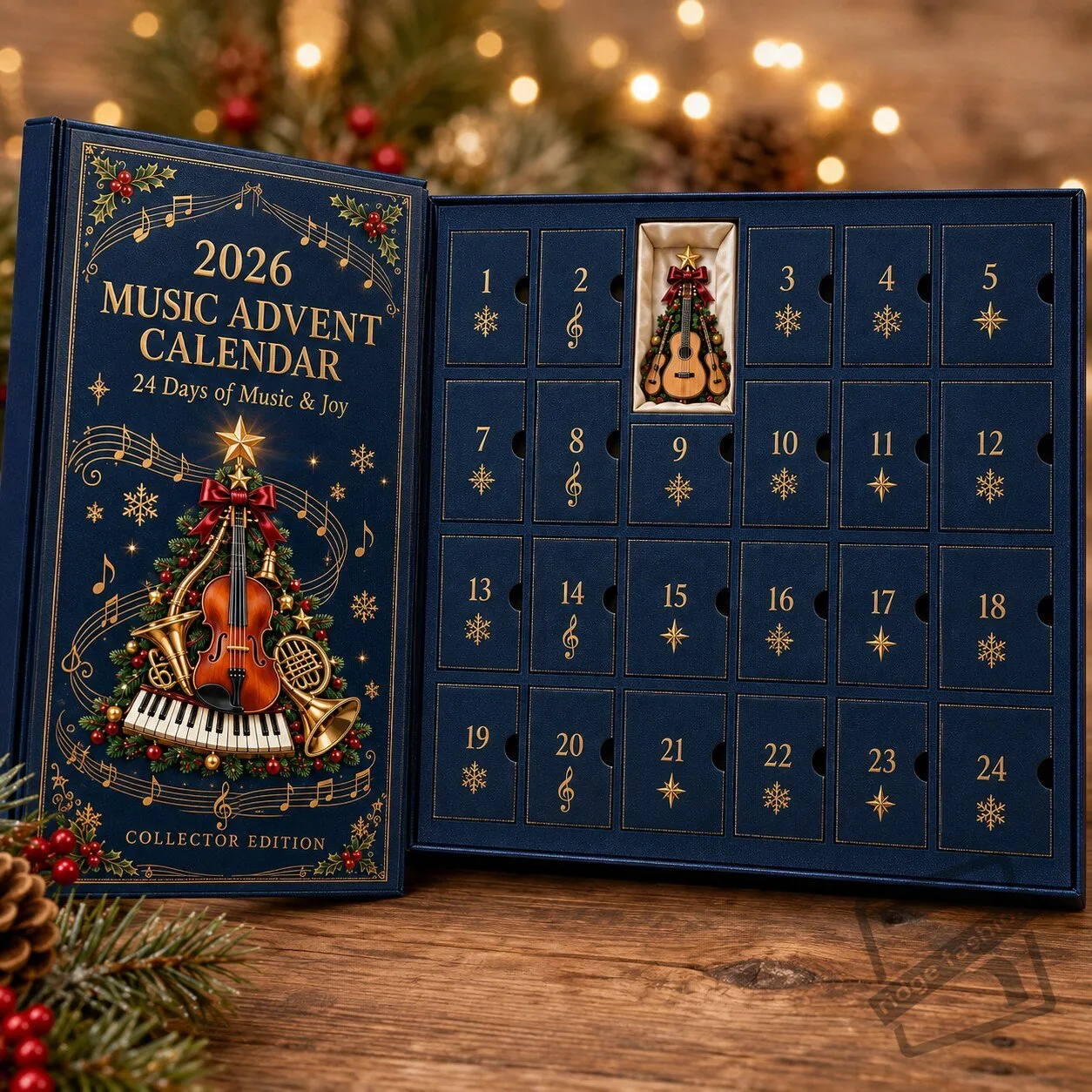 24 Days of Music & Joy Custom Name Christmas Gift - Personalized Advent Calendar 7 24 Days of Music & Joy Custom Name Christmas Gift - Personalized Advent Calendar product view