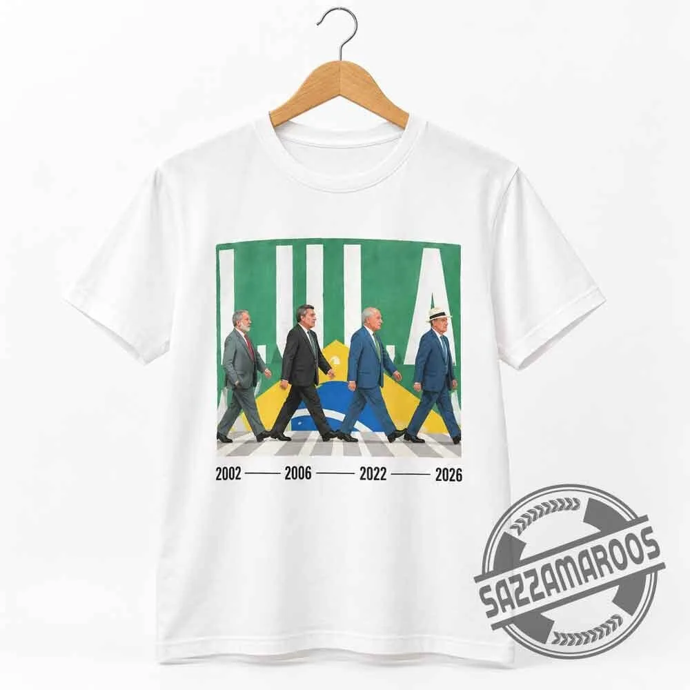 Brazil President Luiz Inácio Lula da Silva Abbey Road Crossing T-Shirt