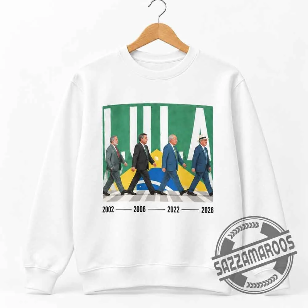 Brazil President Luiz Inácio Lula da Silva Abbey Road Crossing T-Shirt 5 Brazil President Luiz Inácio Lula da Silva Abbey Road Crossing T-Shirt