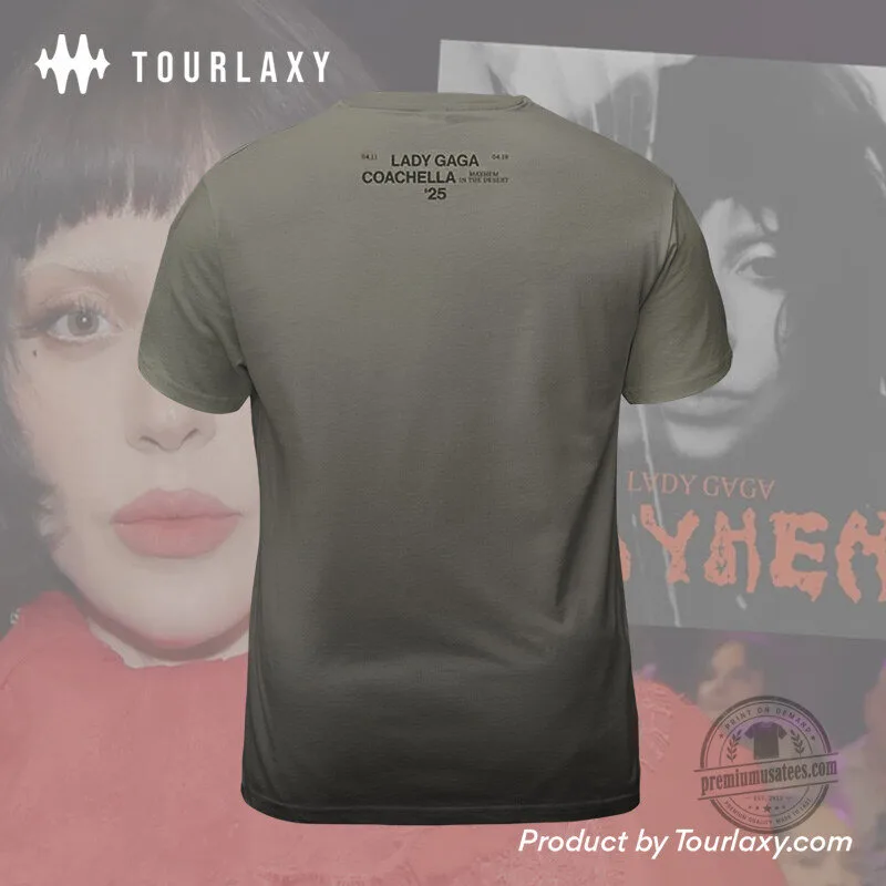 Coachella 2025 Lady Gaga Music Festival Tour Graphic T-Shirt 5 Coachella 2025 Lady Gaga Music Festival Tour Graphic T-Shirt