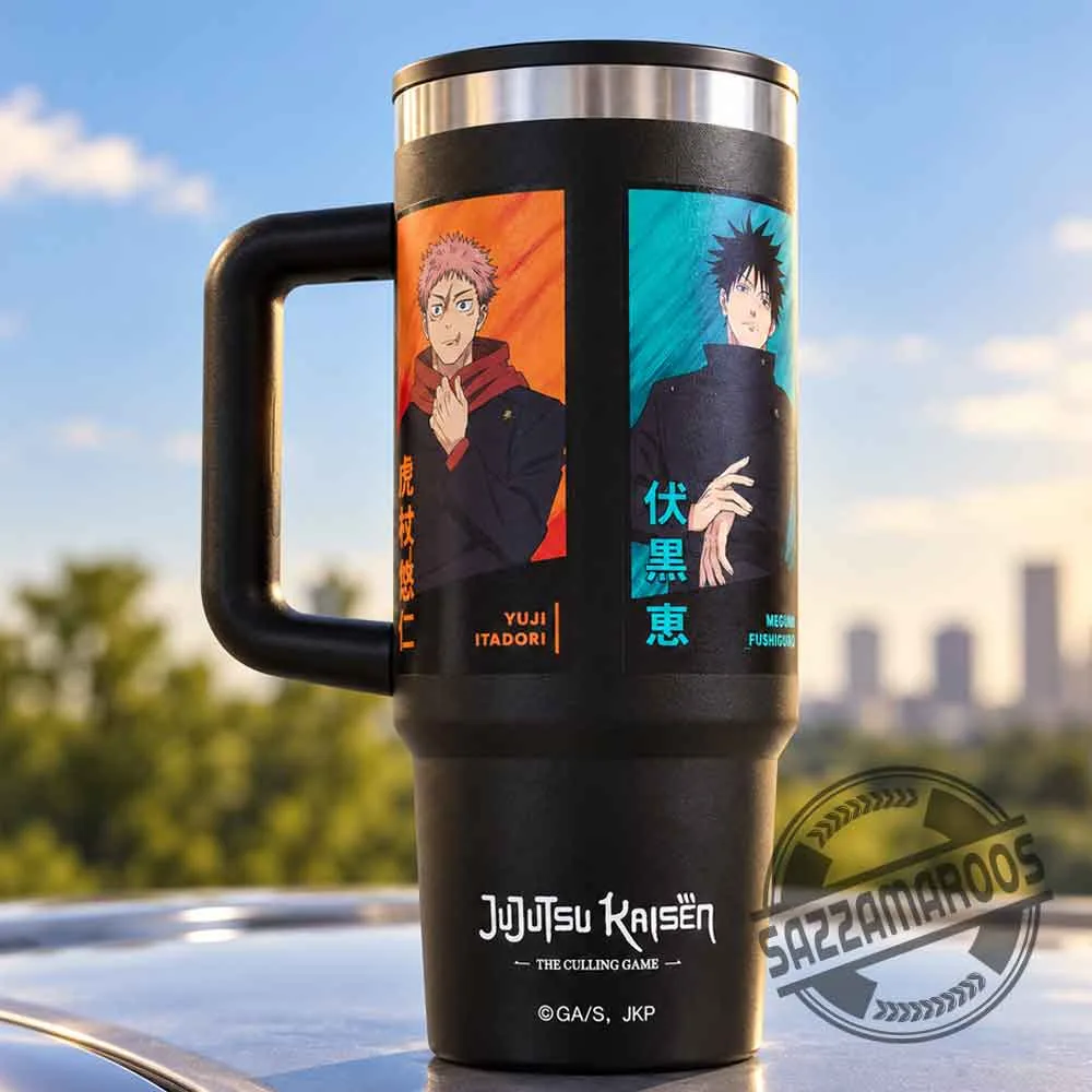 Jujutsu Kaisen Yuji & Megumi 40oz Tumbler (3) Jujutsu Kaisen Yuji & Megumi 40oz Tumbler – image 3 of 3