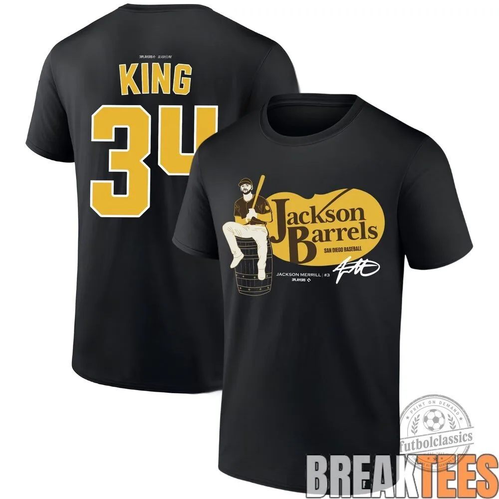 San Diego Padres Jackson Merrill Number 3 Baseball T-Shirt