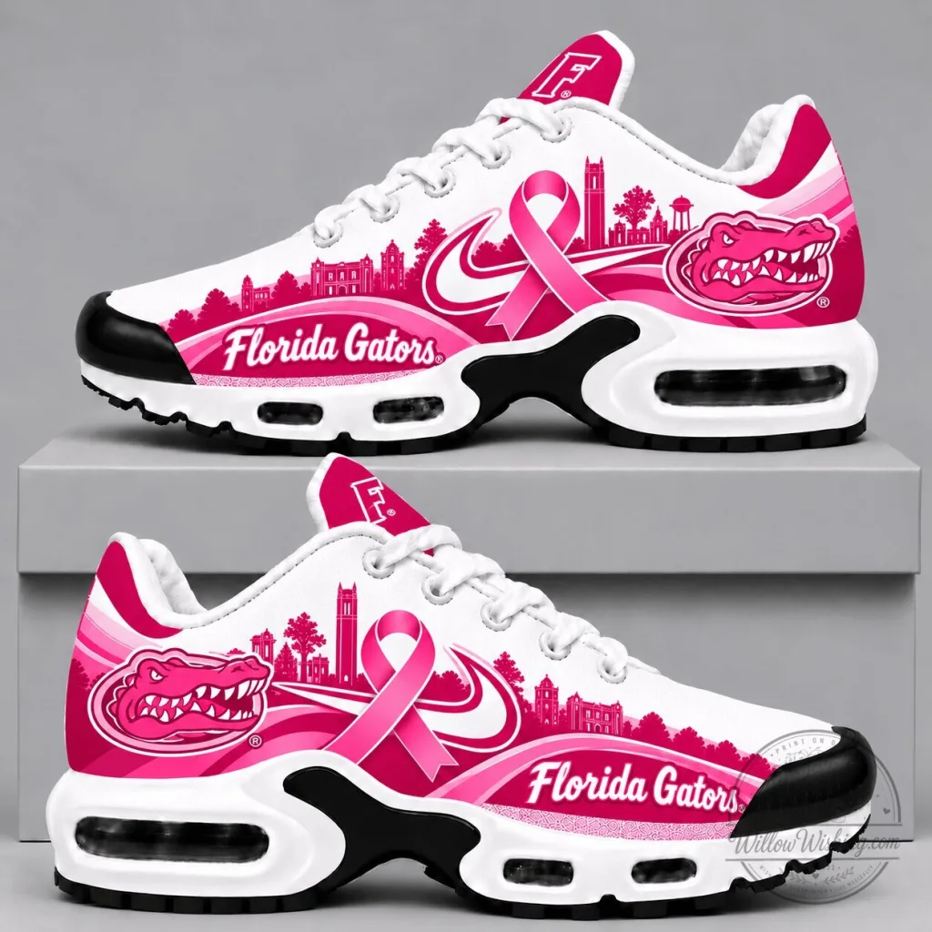 Florida Gators Pink Ribbon Breast Cancer Awareness Running Shoes Florida Gators Pink Ribbon Breast Cancer Awareness Running Shoes