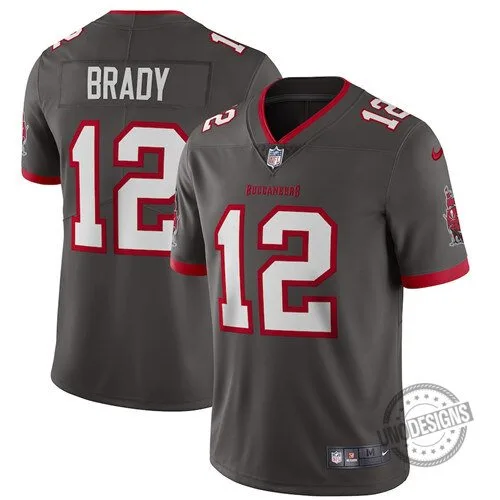 Tom Brady Tampa Bay Buccaneers Gray Football Jersey