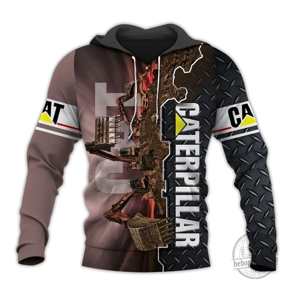 Caterpillar Heavy Equipment Digger All Over Print Hoodie