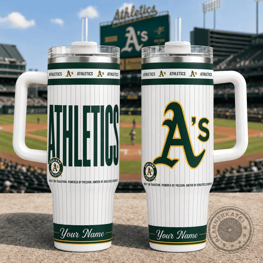 Oakland Athletics Baseball Team Personalized Stainless Steel Tumbler Oakland Athletics Baseball Team Personalized Stainless Steel Tumbler