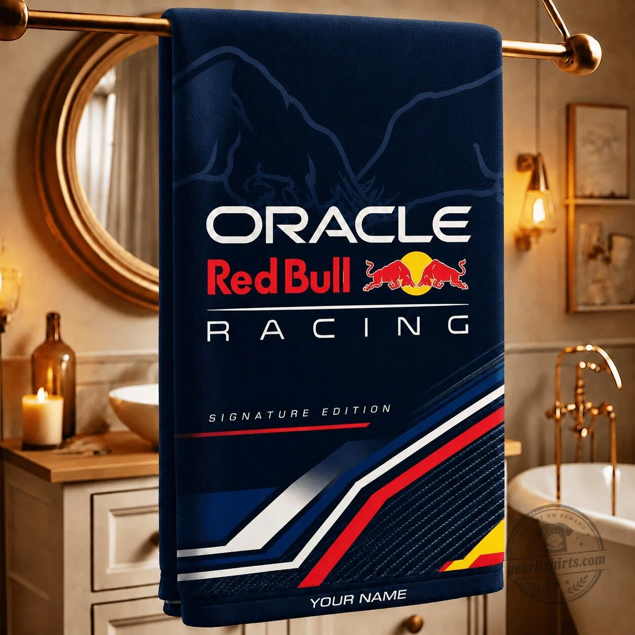 Oracle Red Bull Racing Formula 1 Signature Edition Bath Towel