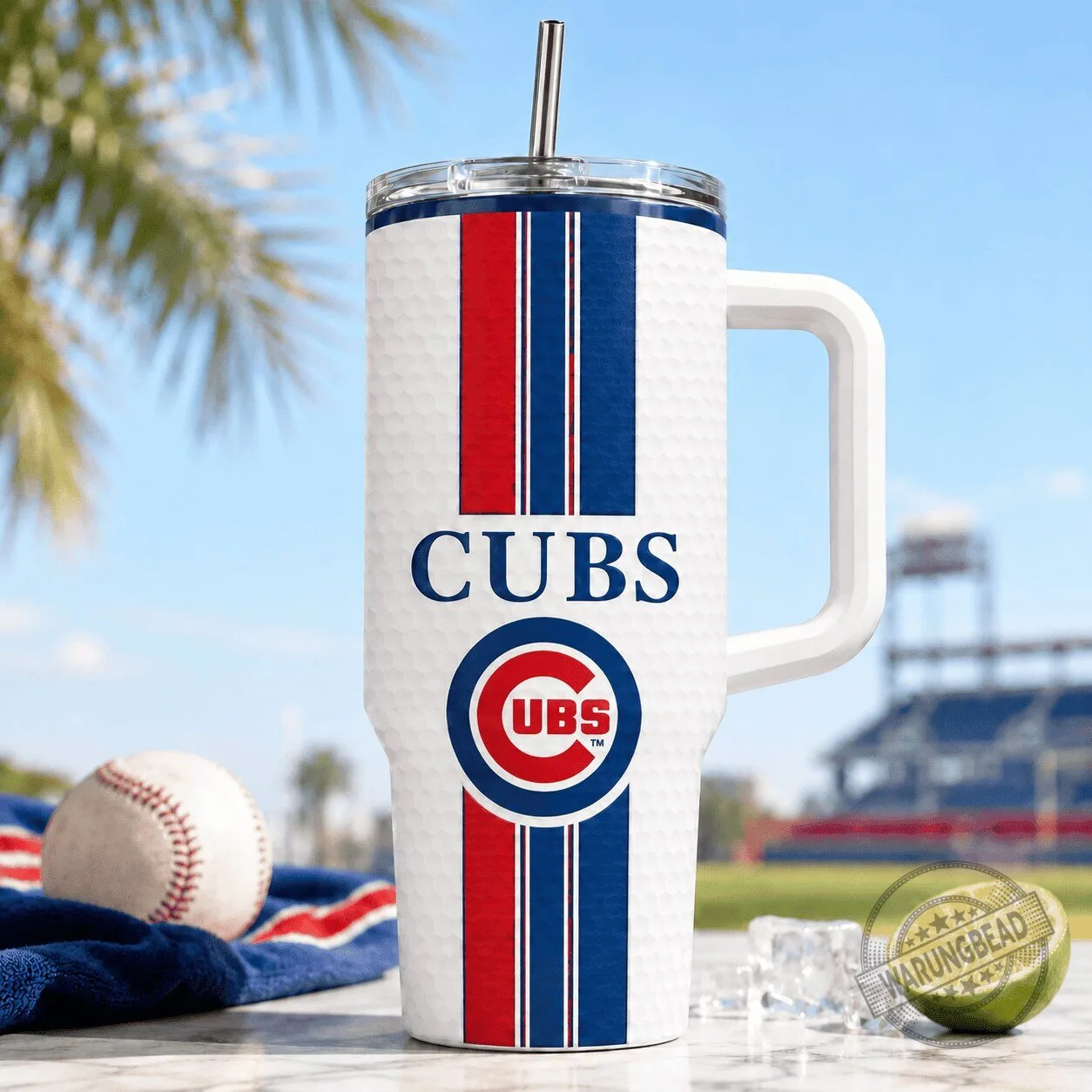 Chicago Cubs Baseball Team Logo Insulated Stainless Steel Tumbler