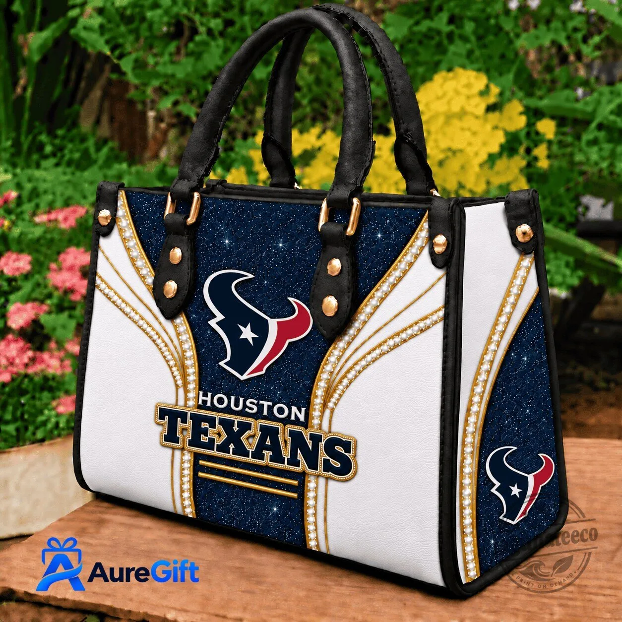 Houston Texans National Football League Diamond Pattern Handbag