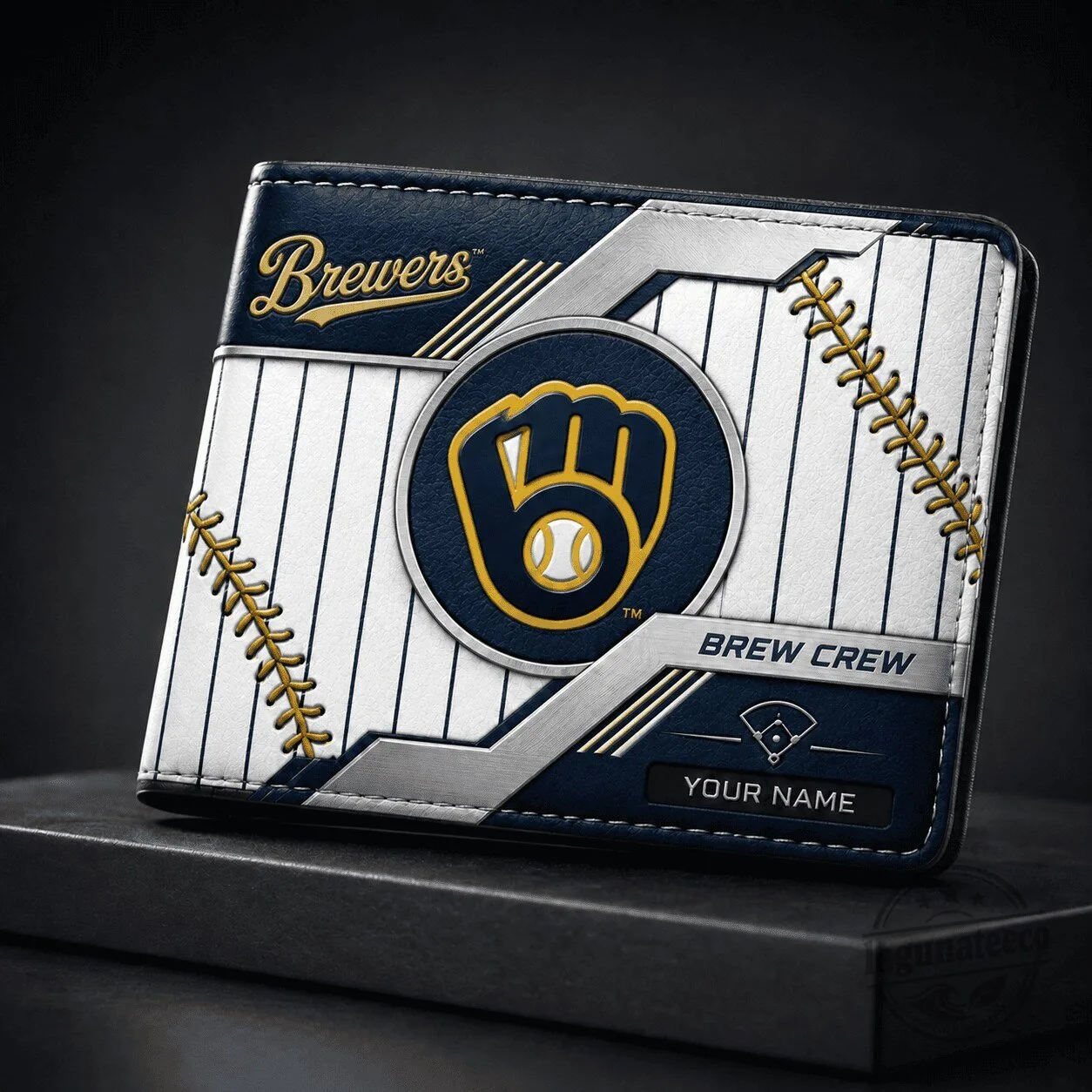 Milwaukee Brewers Baseball Brew Crew Personalized Fan Wallet