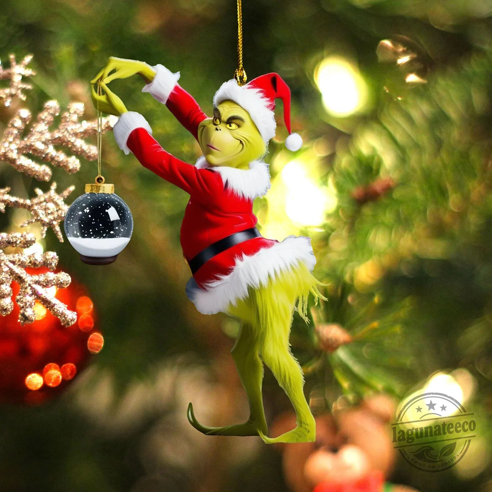 The Grinch Stealing Christmas Ornament Holiday Decoration