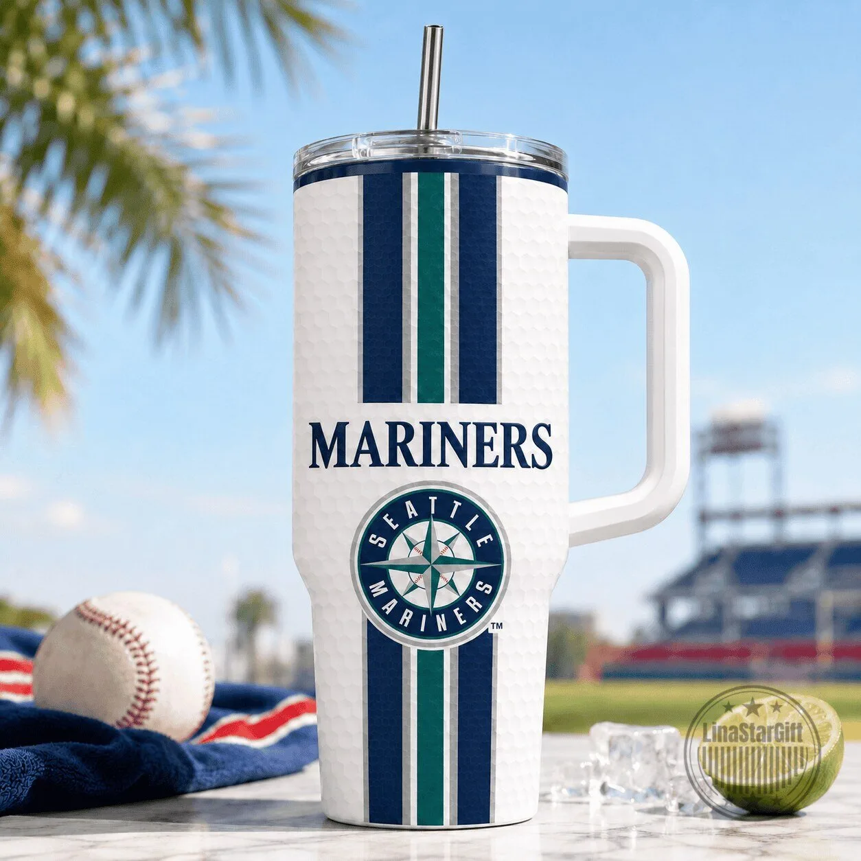 Seattle Mariners Baseball Team Logo Insulated Stainless Steel Tumbler 1 Seattle Mariners Baseball Team Logo Insulated Stainless Steel Tumbler