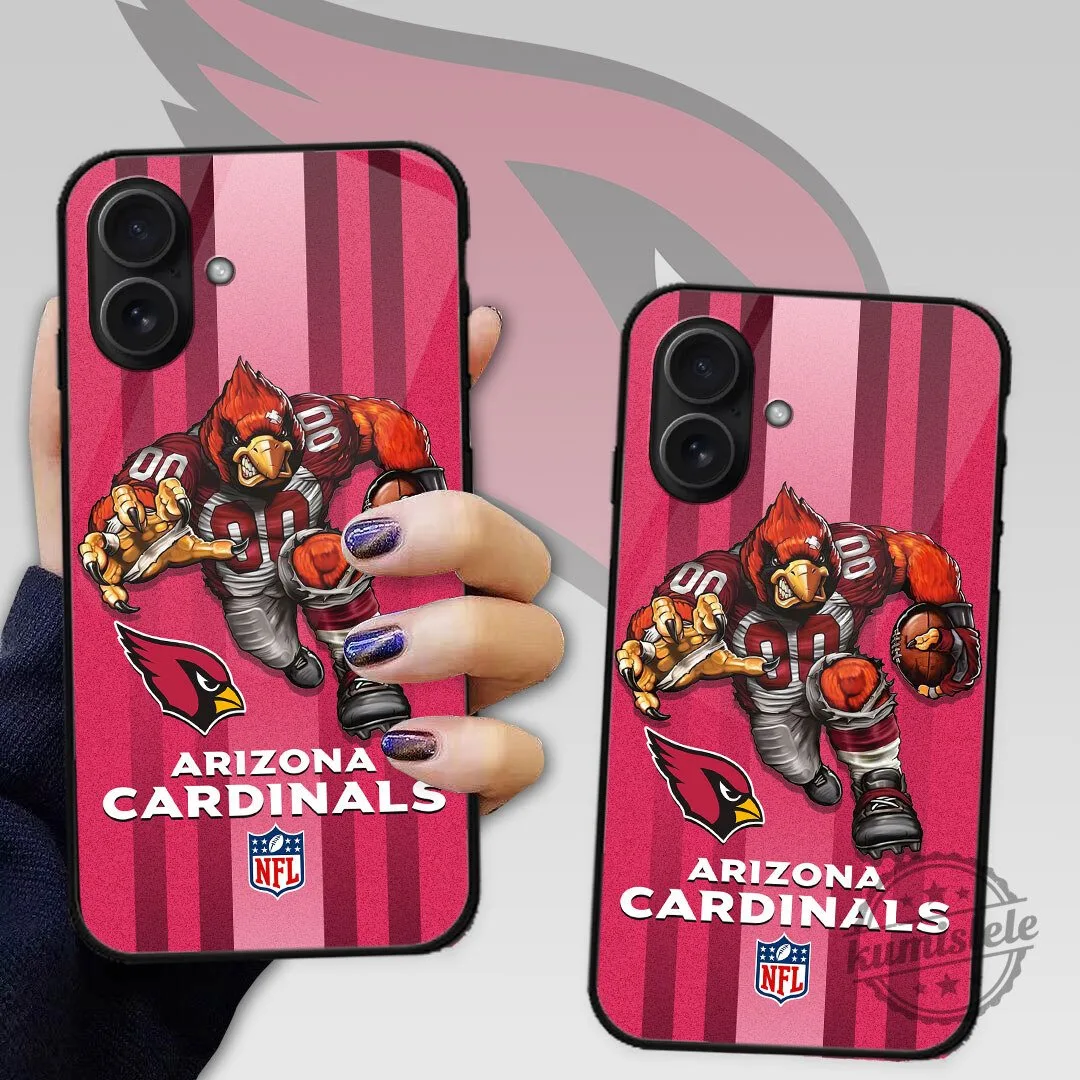 Phone Case Featuring Arizona Cardinals Football Team Mascot Design