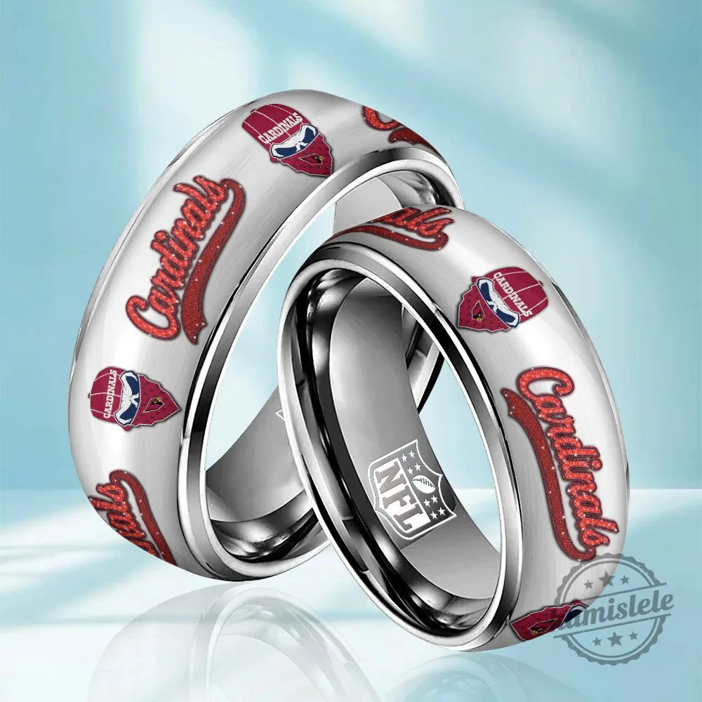Arizona Cardinals National Football League Team Logo Stainless Steel Ring